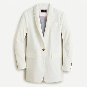 J. Crew Long Parke Blazer in Corduroy Ivory Size 2 Tall NWT